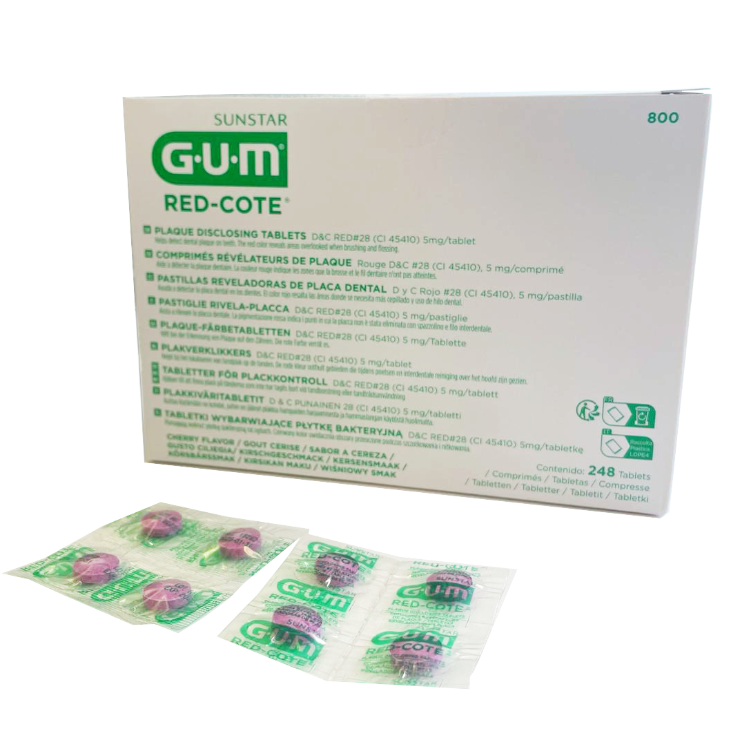 GUM Red-Cote Disclosing Tablets 